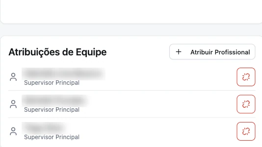 Atribuições de equipe